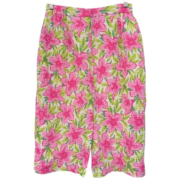 Talbots Pure Silk Pink Floral Skirt Women’s Small - Picture 2 of 6